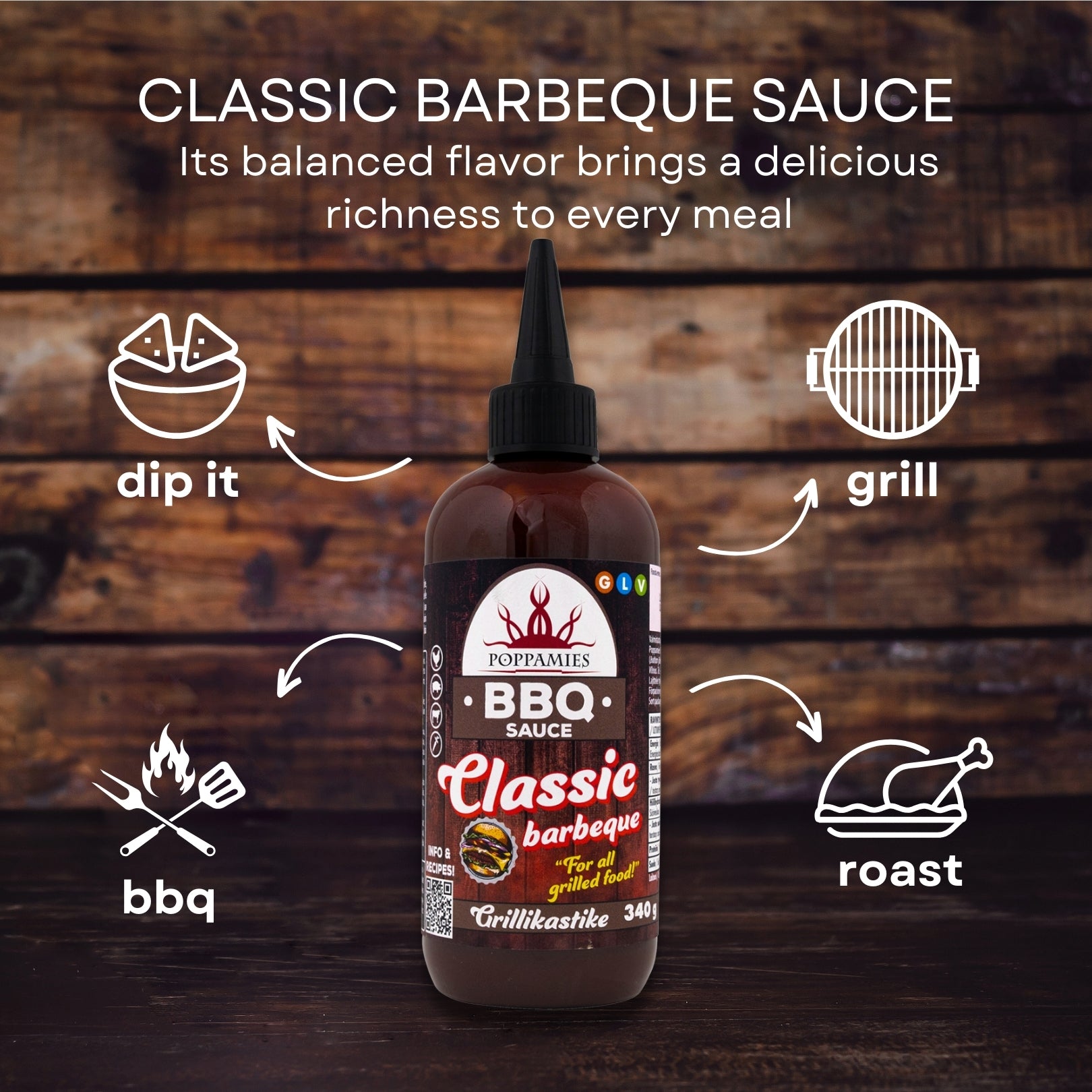 Poppamies BBQ Sauce Classic Barbeque