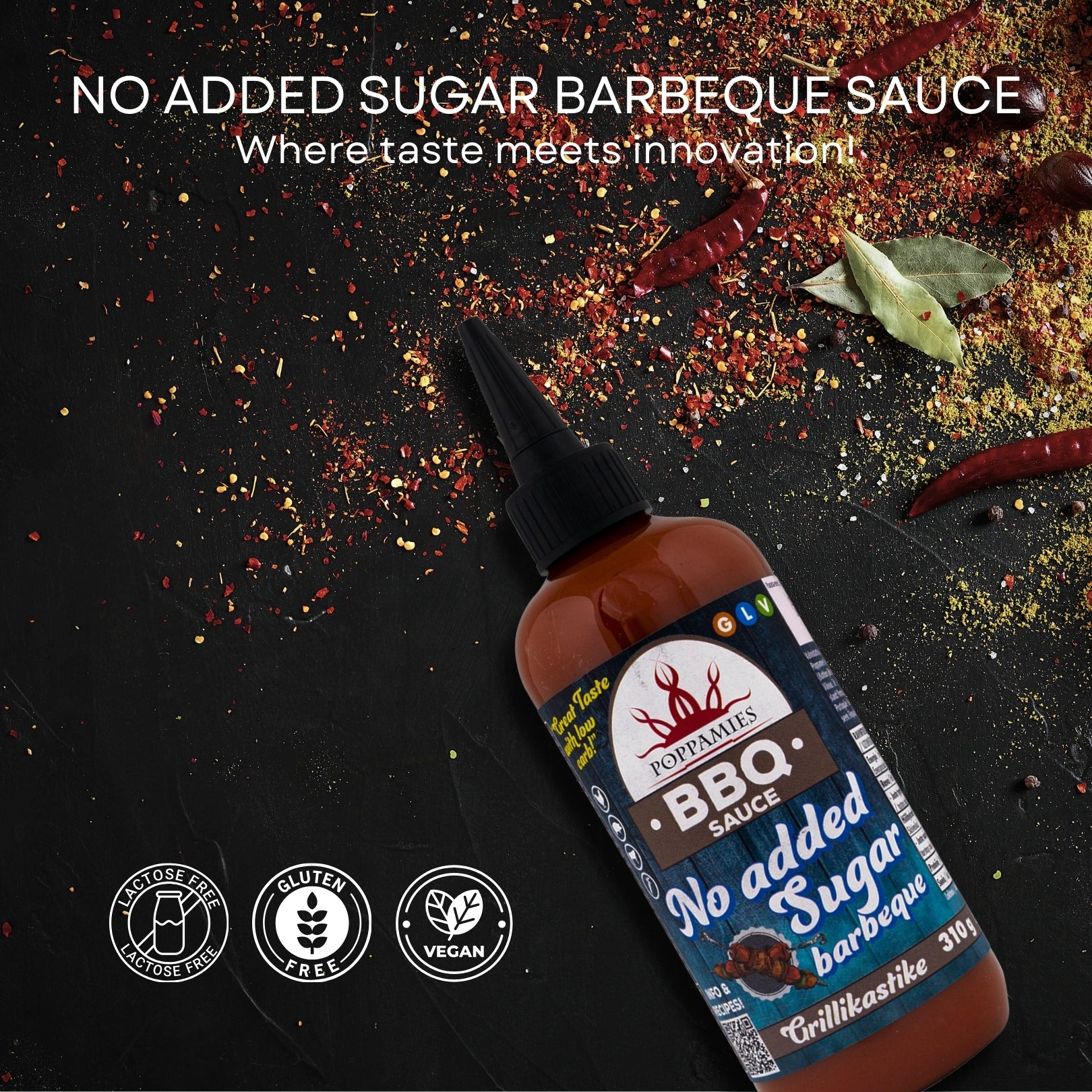 Poppamies BBQ Sauce No Added Sugar Barbeque