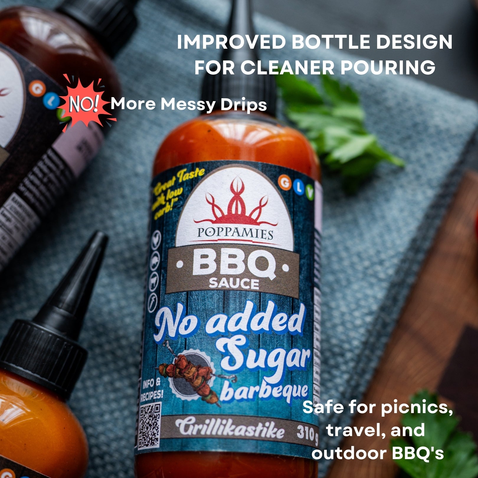 Poppamies BBQ Sauce No Added Sugar Barbeque