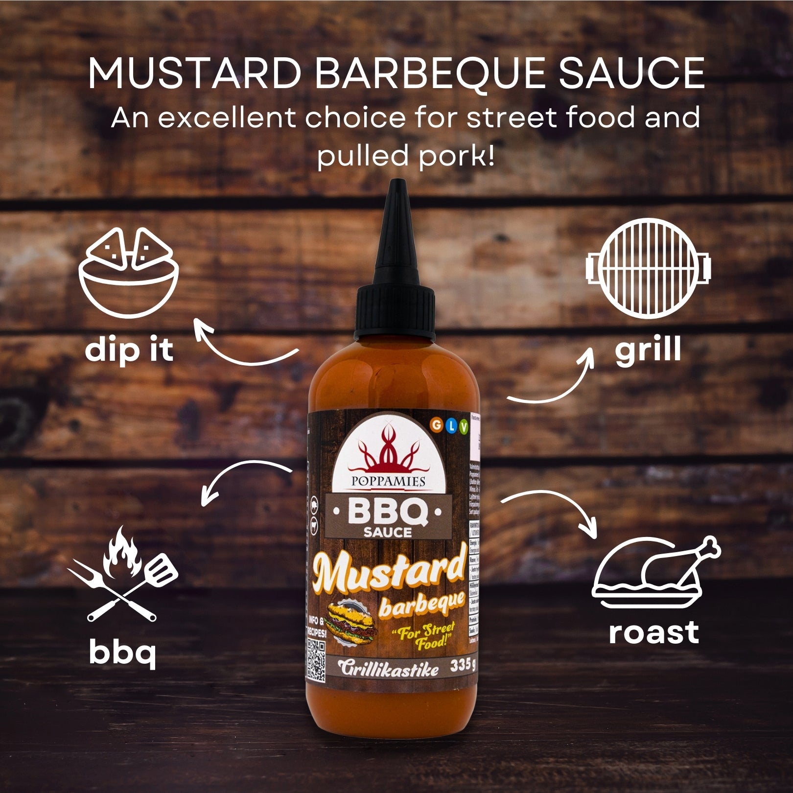 Poppamies BBQ Sauce Mustard Barbeque