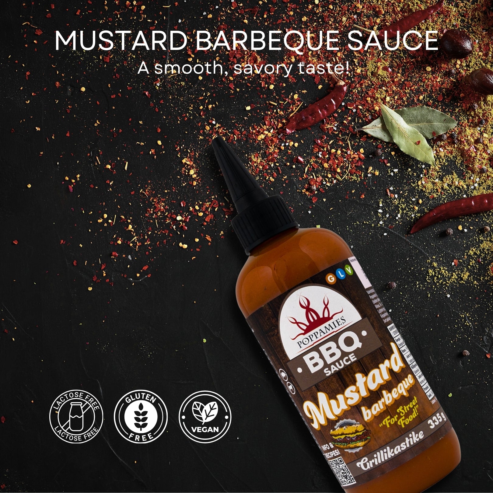Poppamies BBQ Sauce Mustard Barbeque