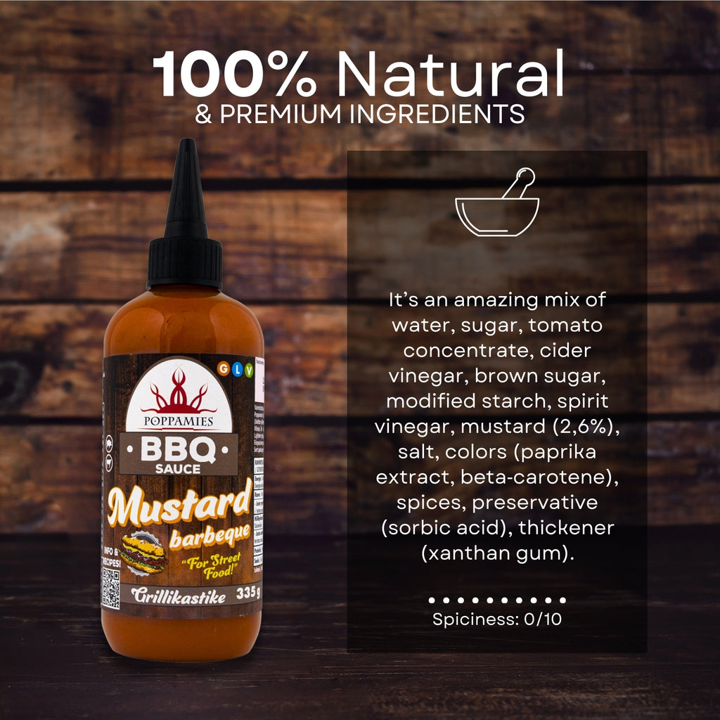 Poppamies BBQ Sauce Mustard Barbeque