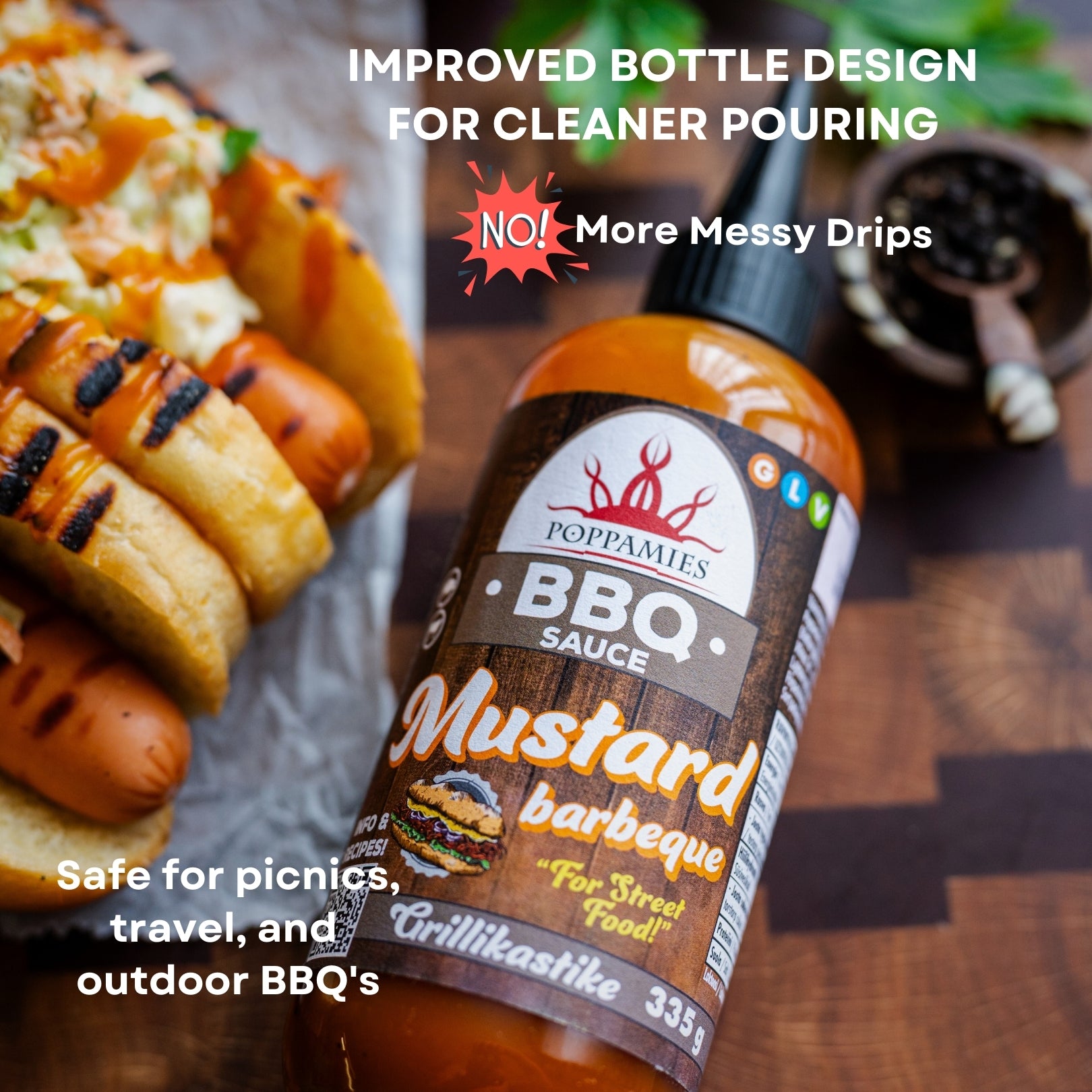 Poppamies BBQ Sauce Mustard Barbeque