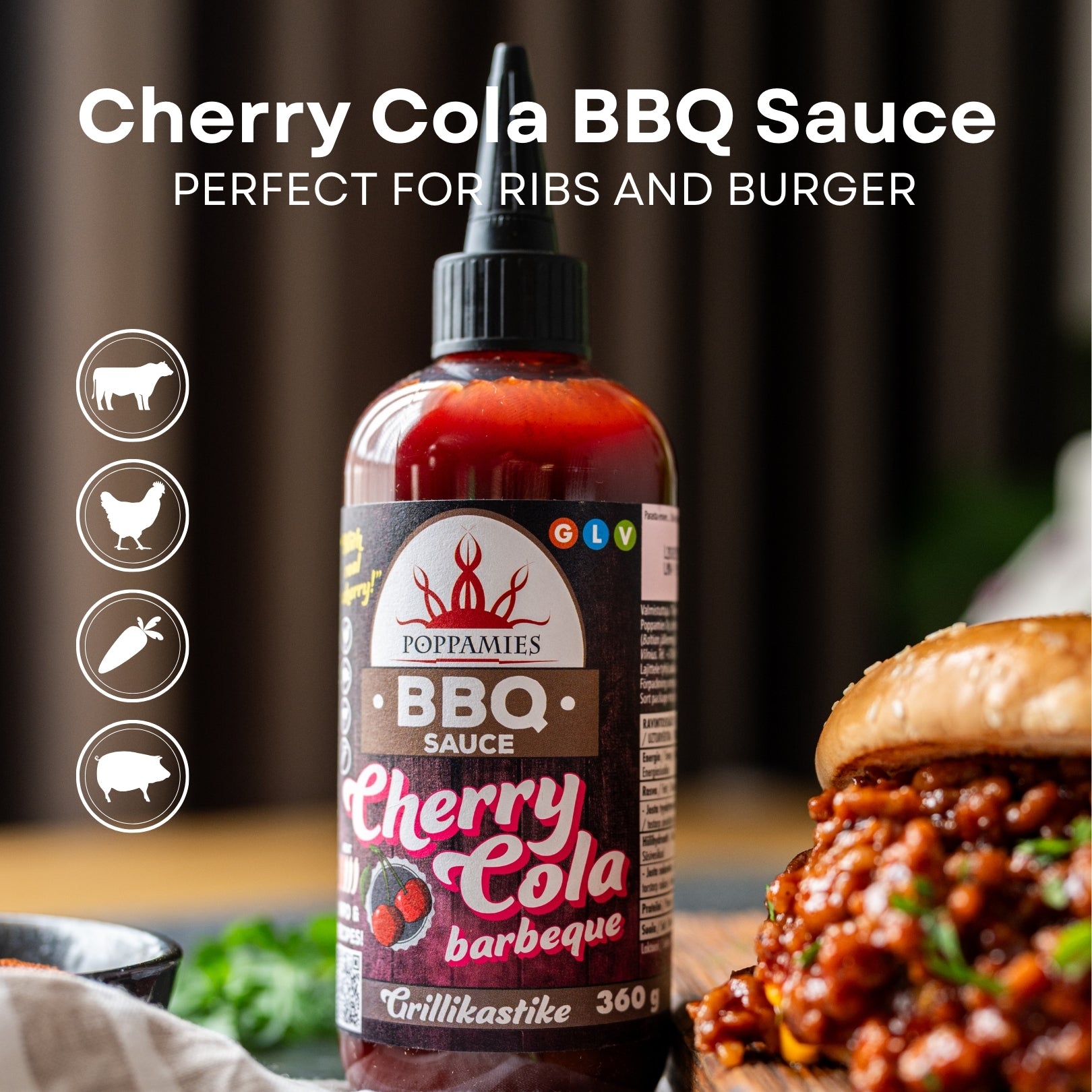 Poppamies BBQ Sauce Cherry Cola Barbeque