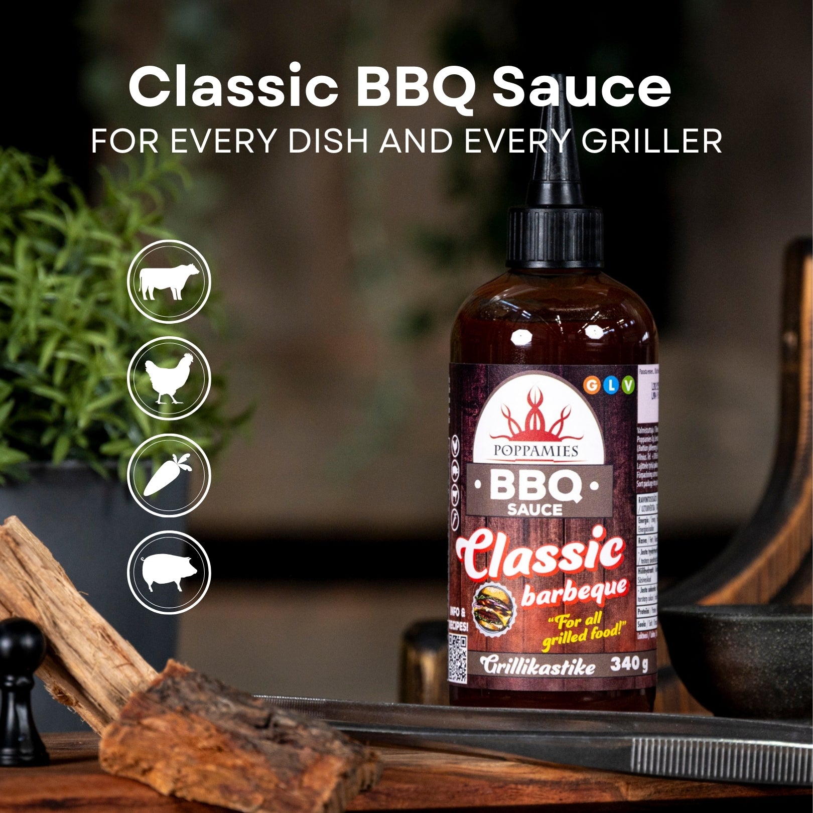 Poppamies BBQ Sauce Classic Barbeque
