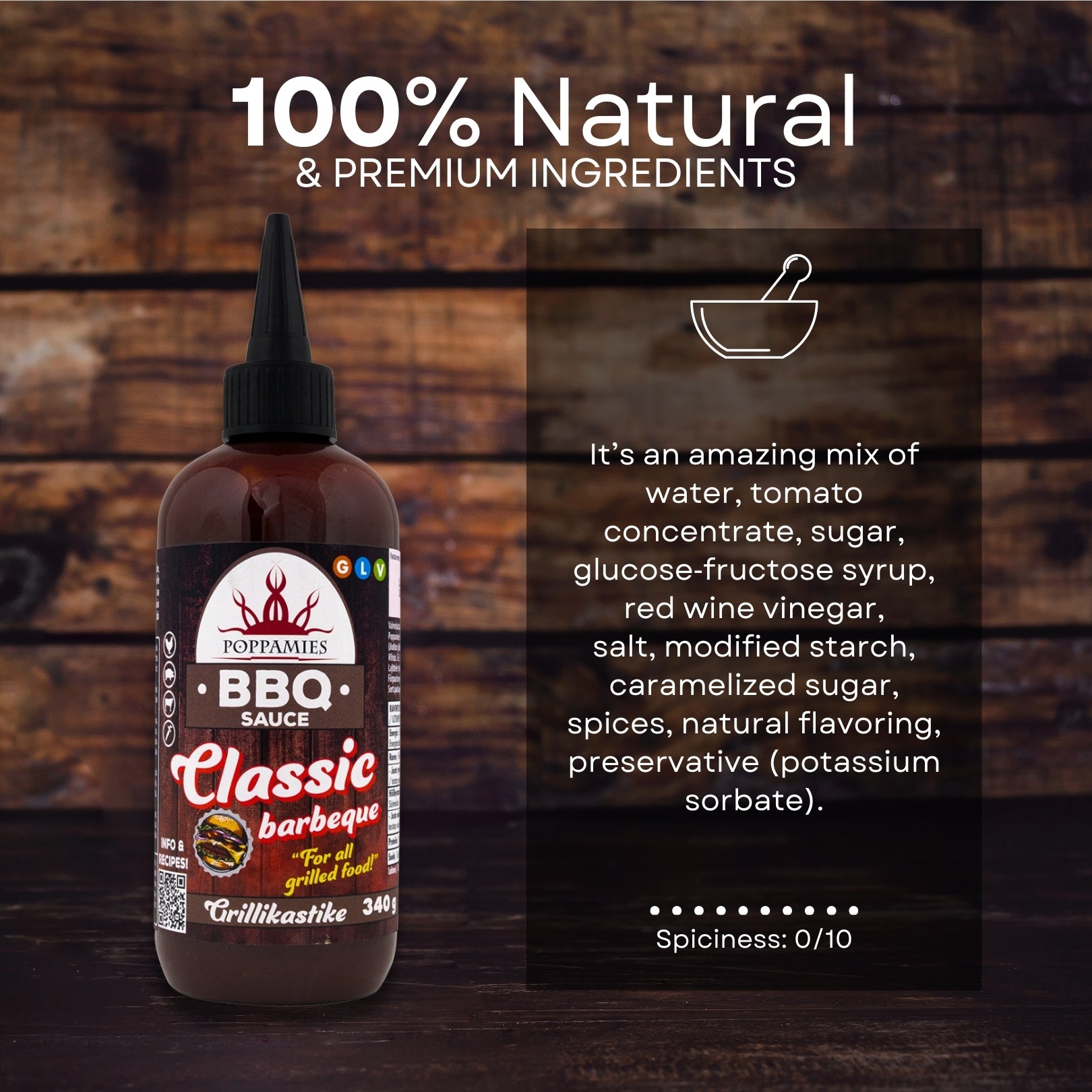 Poppamies BBQ Sauce Classic Barbeque