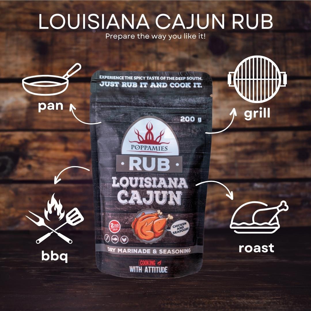 Poppamies Cajun Food Seasoning Rub