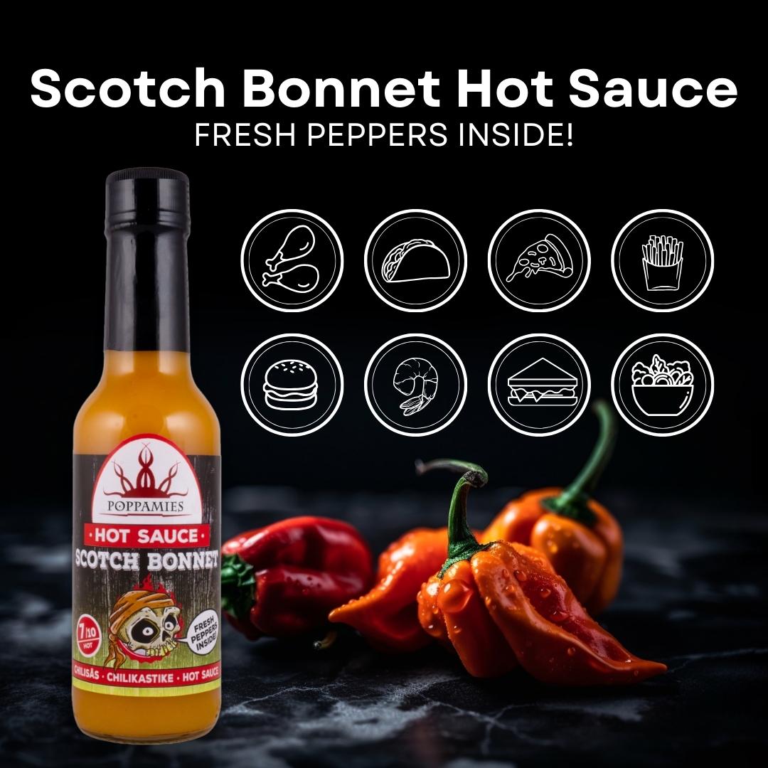 Poppamies Scotch Bonnet Hot Fresh Chili Sauce