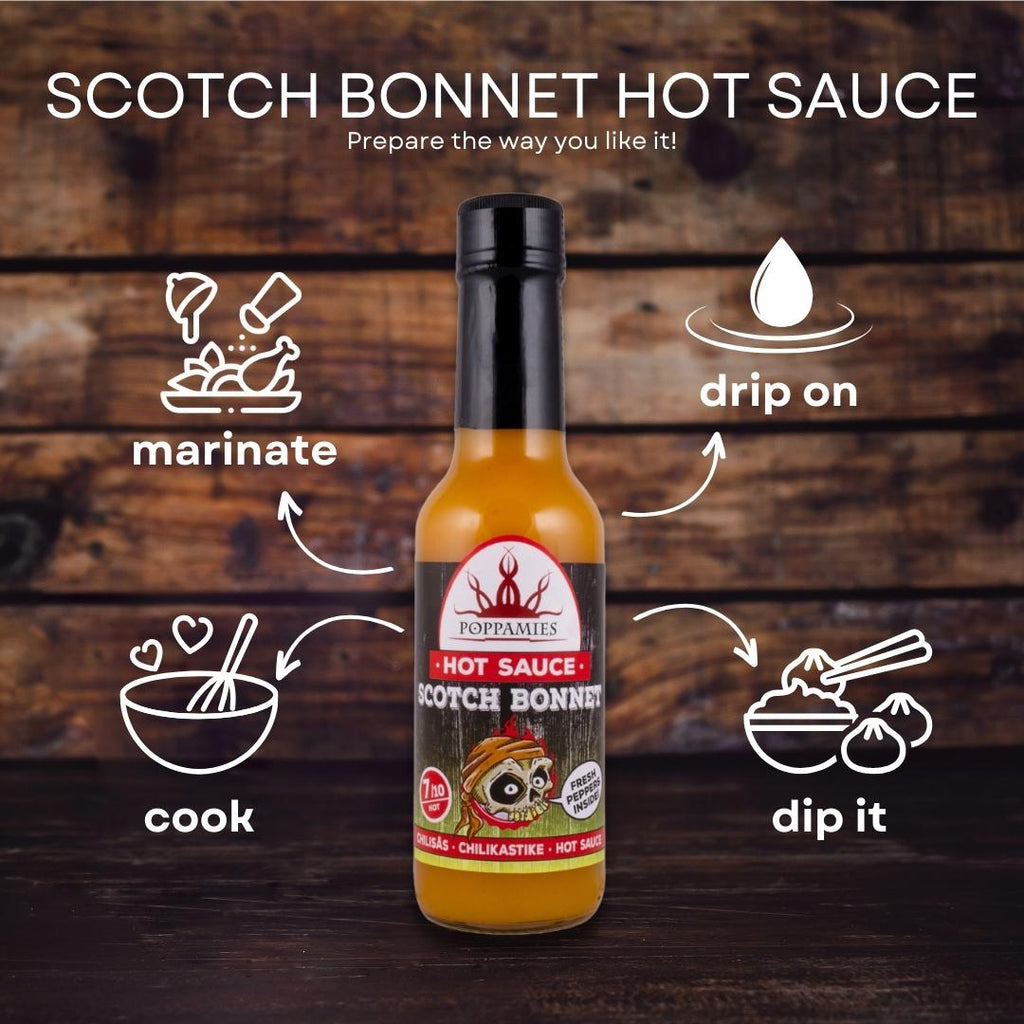 Poppamies Scotch Bonnet Hot Fresh Chili Sauce