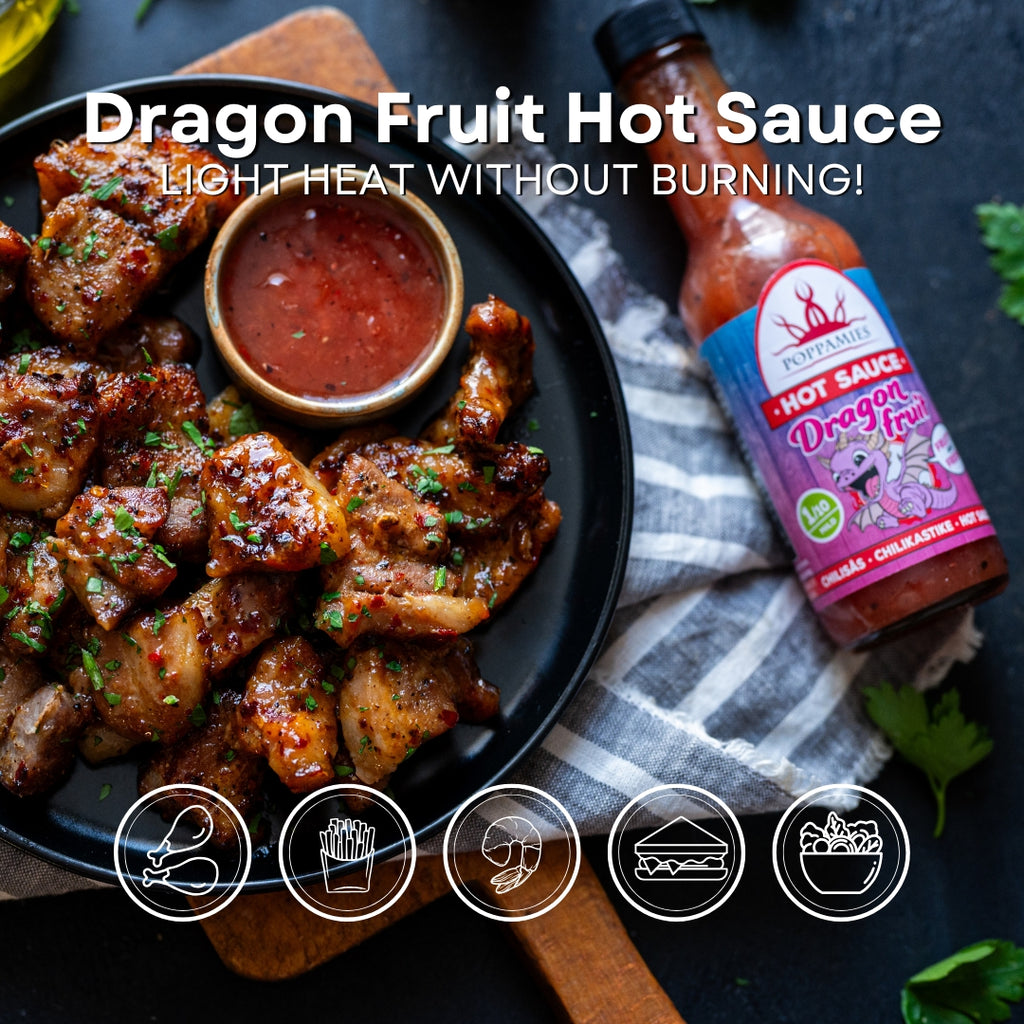 Poppamies Dragon Fruit Hot Sauce – Mild & Fruity Chili Sauce