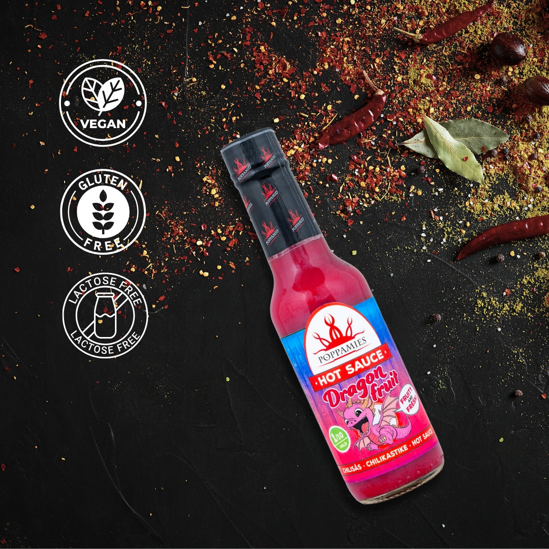 Poppamies Dragon Fruit Hot Sauce – Mild & Fruity Chili Sauce