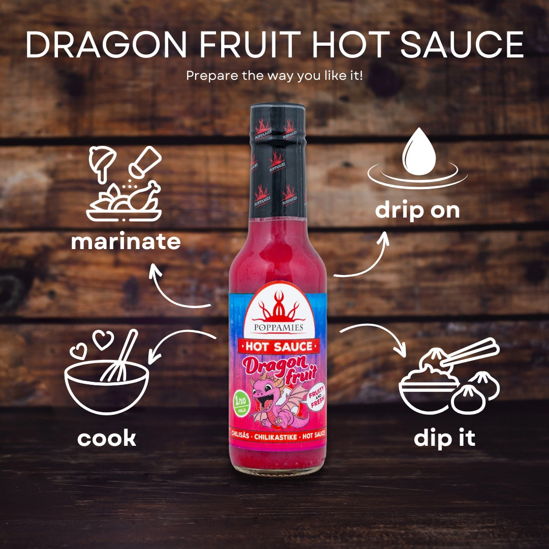 Poppamies Dragon Fruit Hot Sauce – Mild & Fruity Chili Sauce