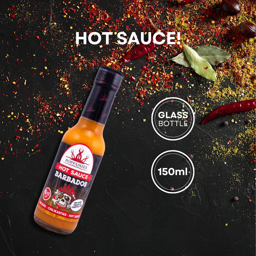 Poppamies Hot Sauce Barbados Caribbean Taste