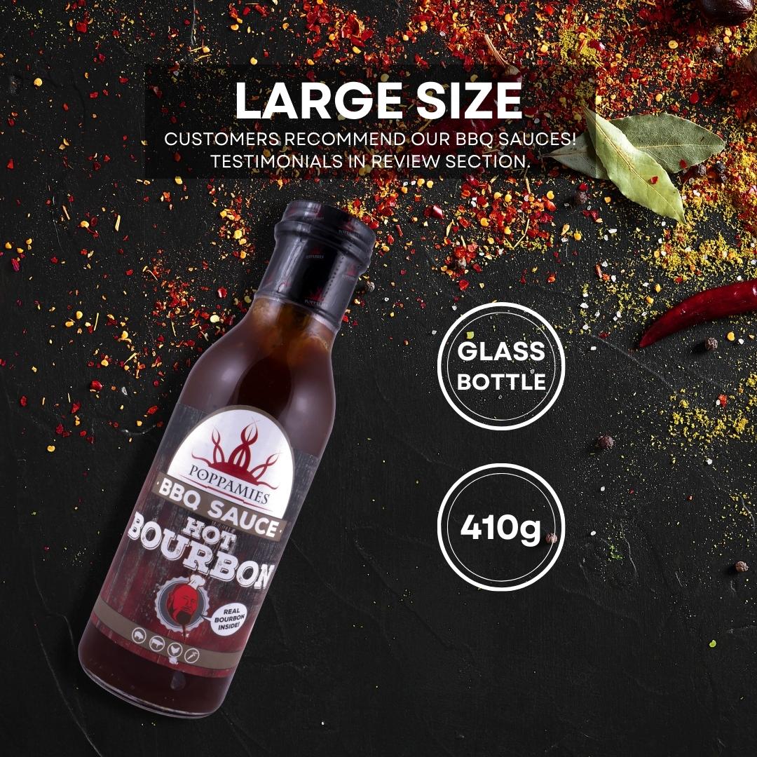Poppamies BBQ Sauce Hot Bourbon