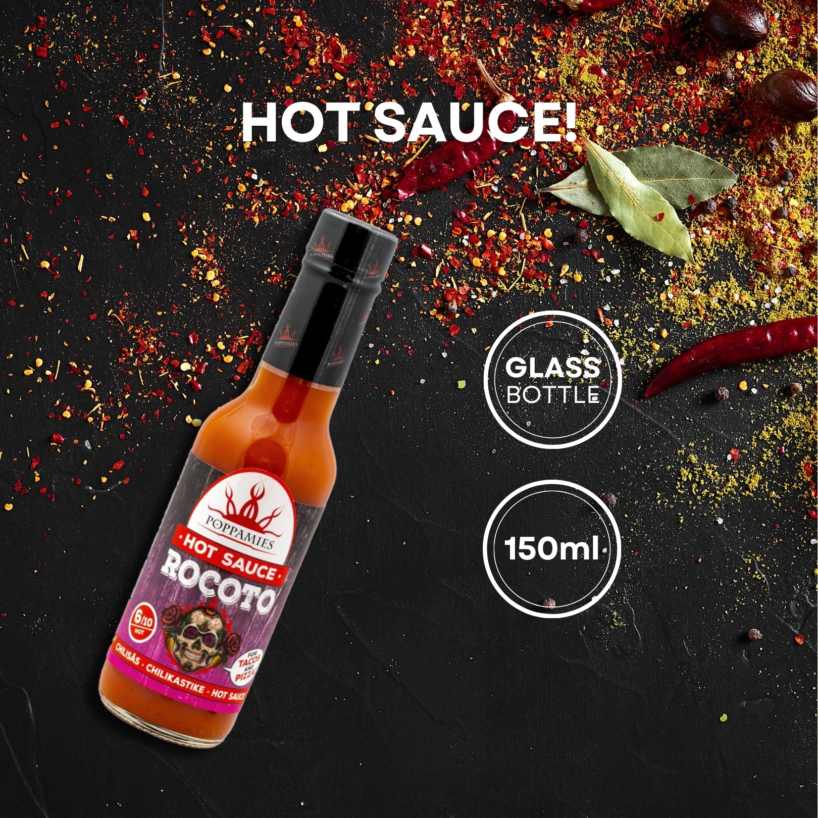 Poppamies Rocoto Chilli Hot Sauce