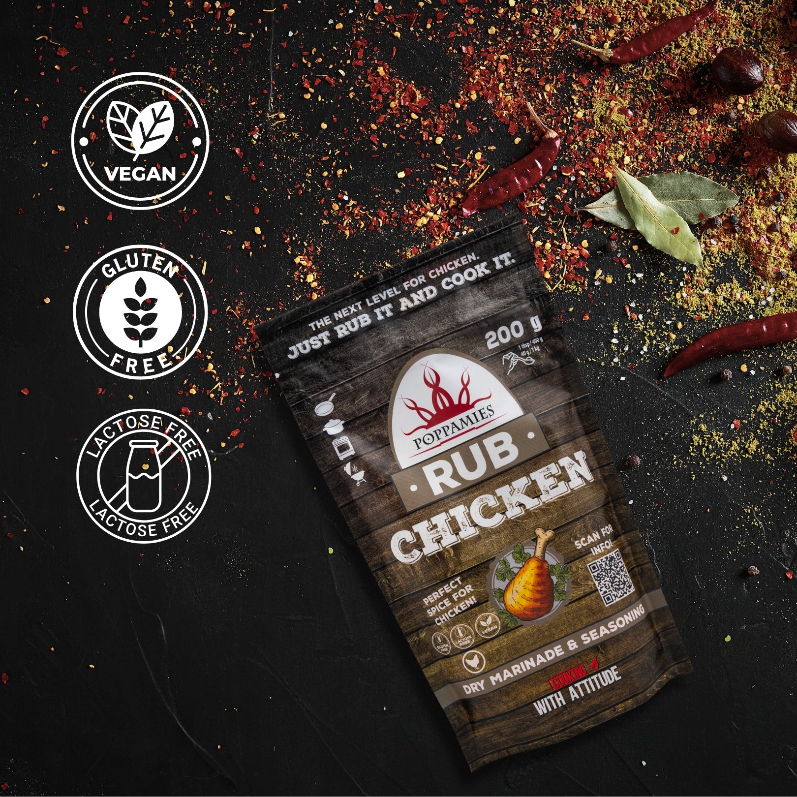 Poppamies Chicken BBQ Rub