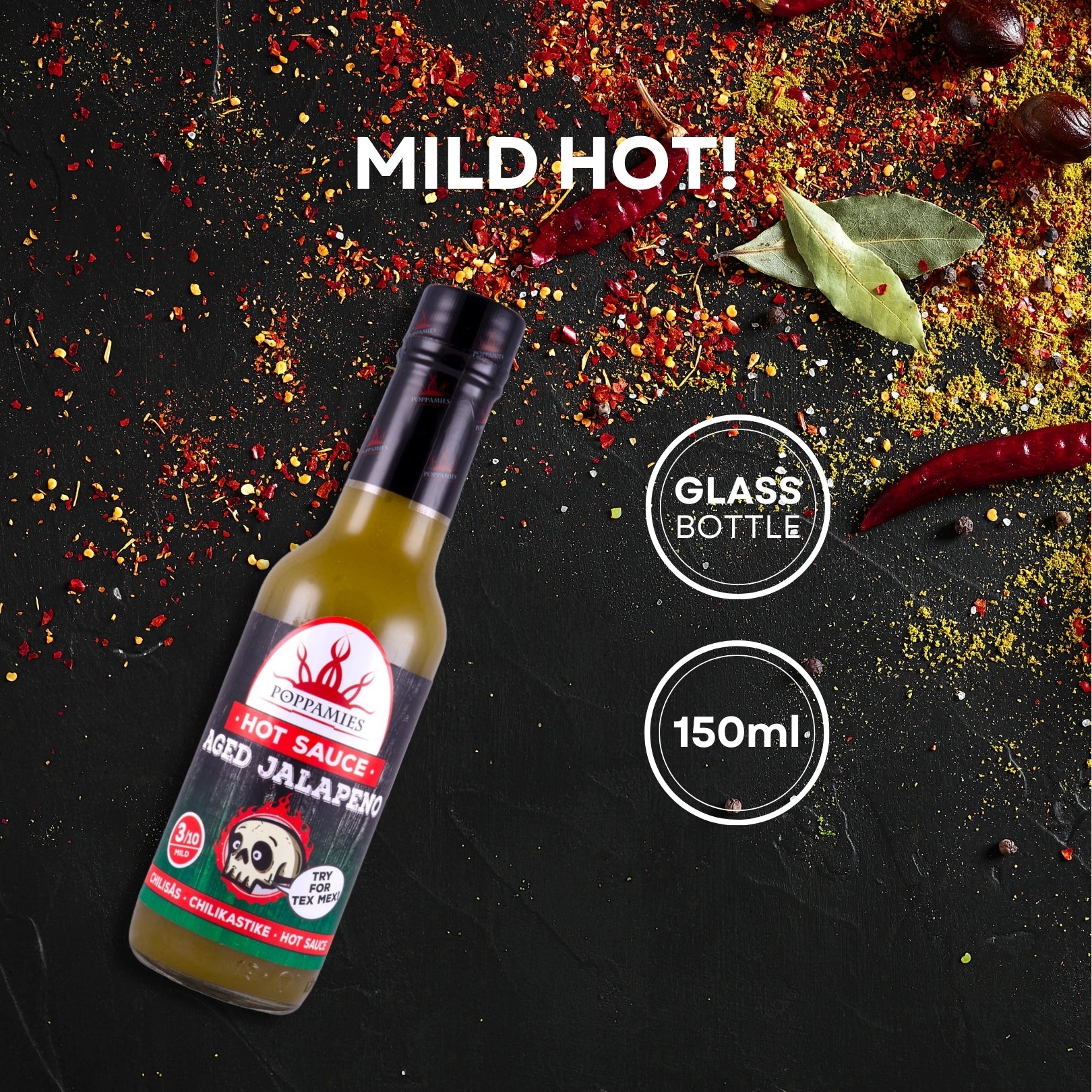 Poppamies Aged Jalapeno Hot Chili Sauce