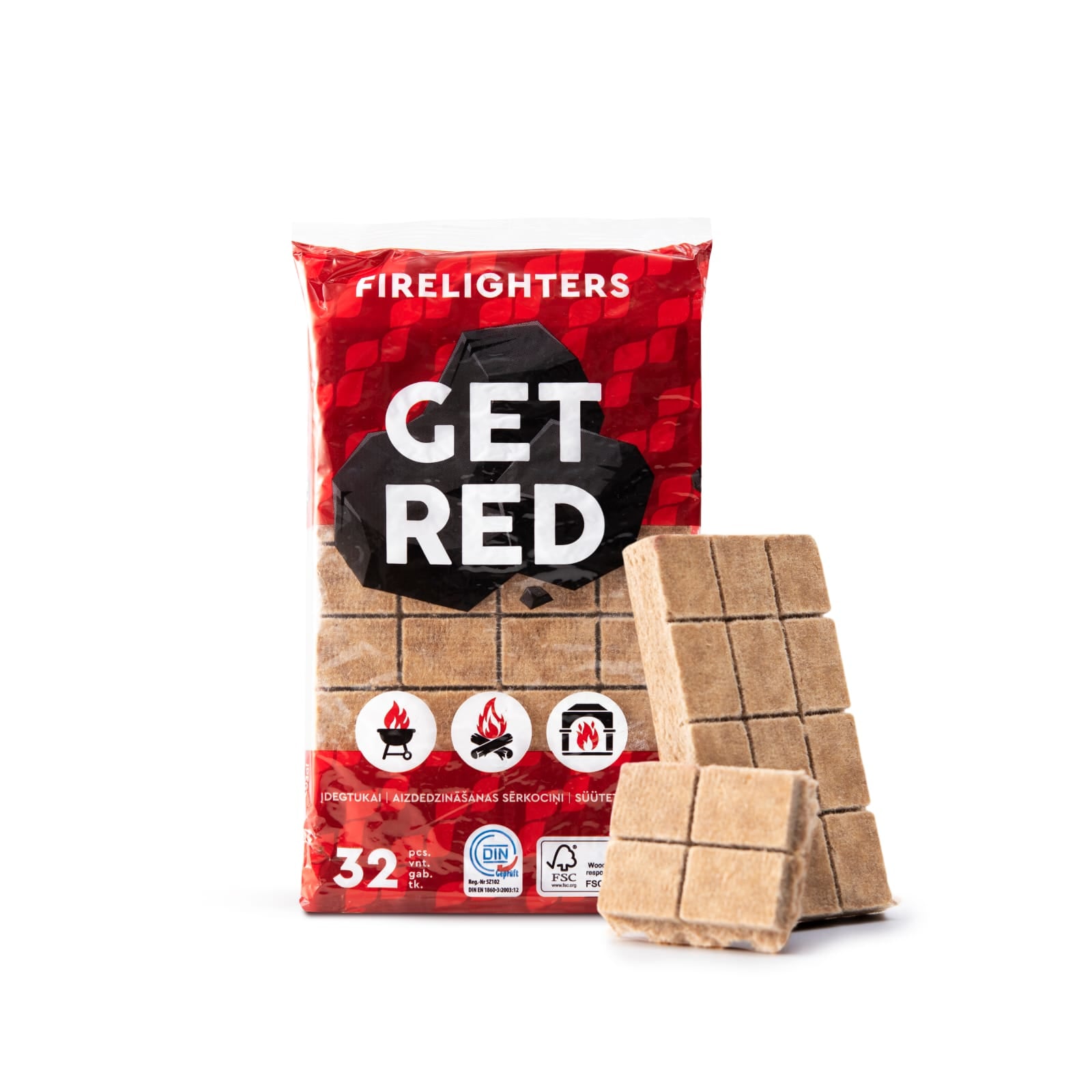 GET RED Firelighters