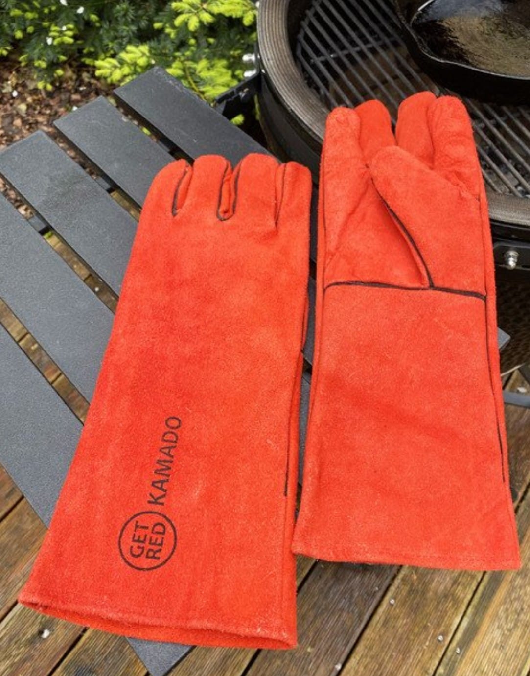 GET RED Leather Gloves