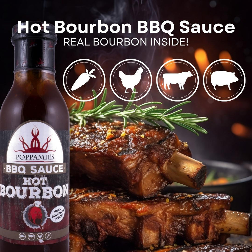 Poppamies BBQ Sauce Hot Bourbon