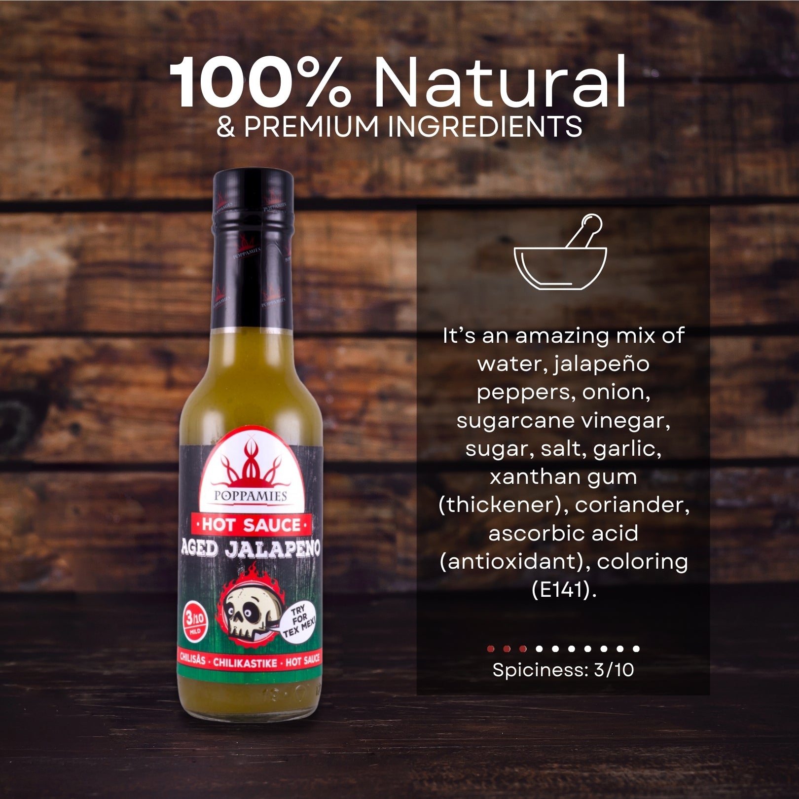 Poppamies Aged Jalapeno Hot Chili Sauce