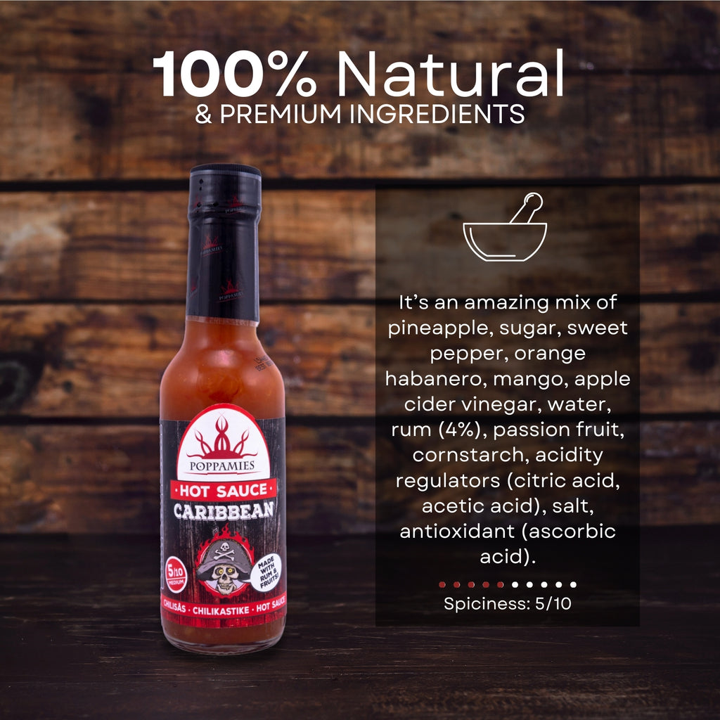 Poppamies Caribbean Hot Fruity Chili Sauce