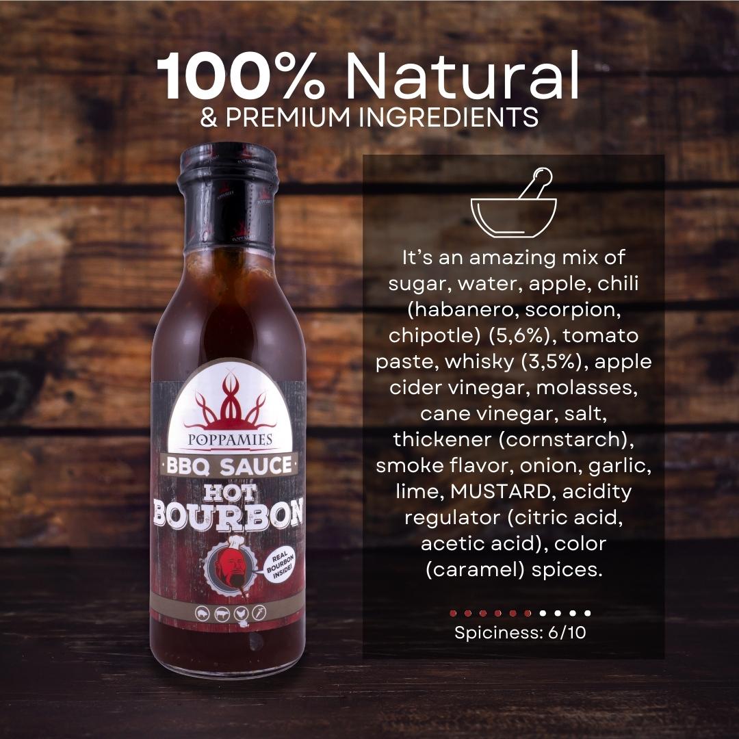 Poppamies BBQ Sauce Hot Bourbon