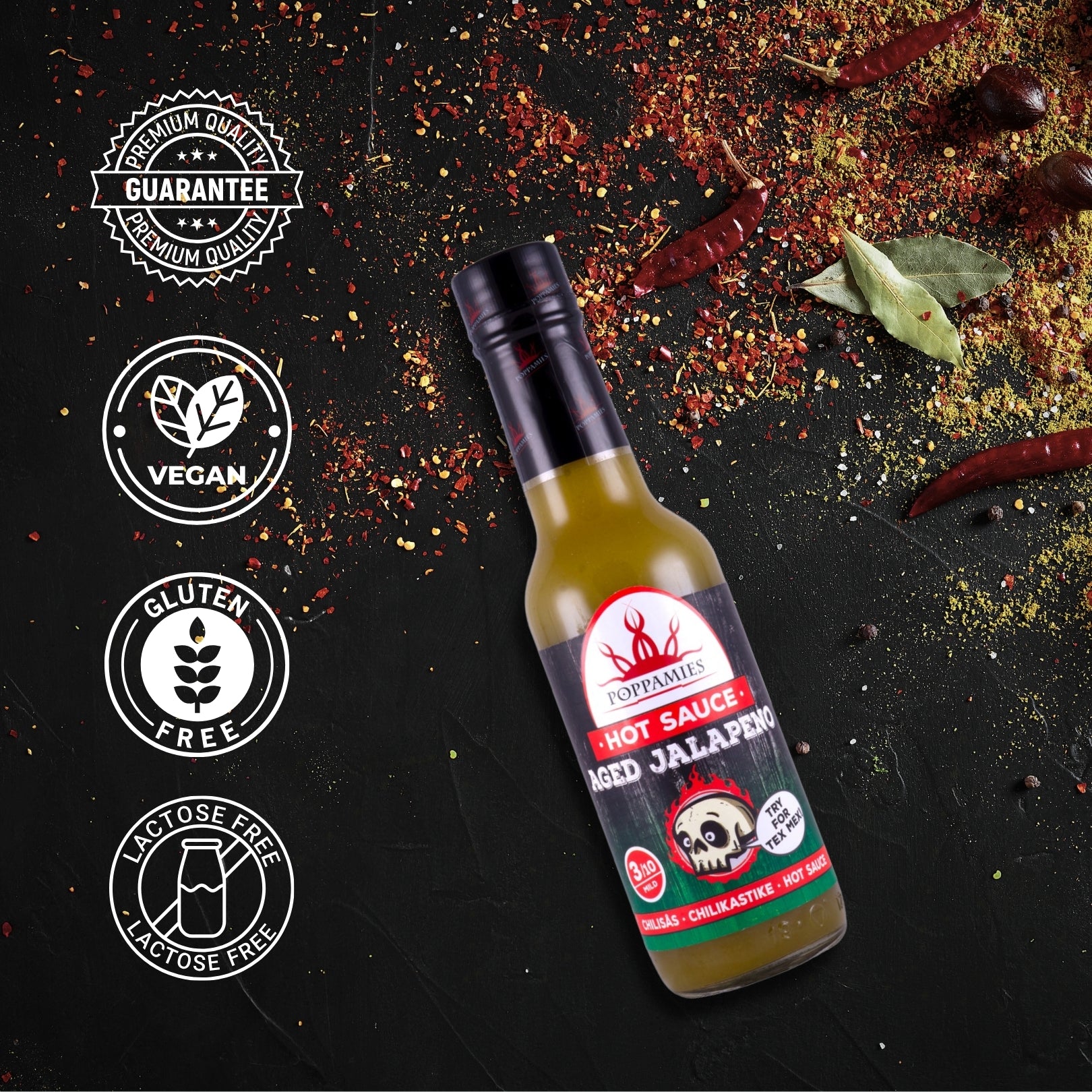 Poppamies Aged Jalapeno Hot Chili Sauce